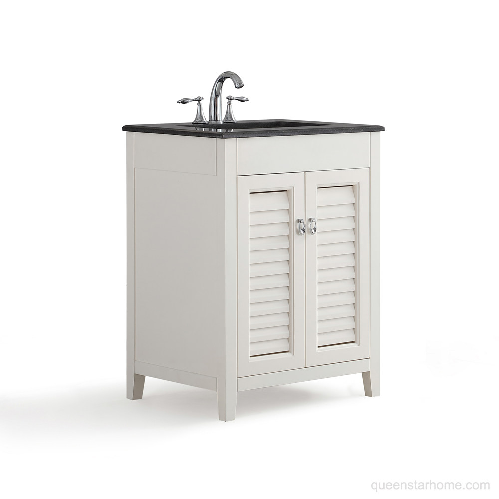 QS-AD02 24” White bathroom vanity cabinet